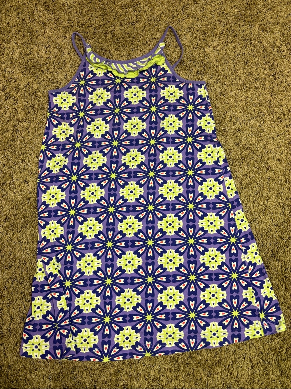 Hanna Anderson Purple Geometric Dress